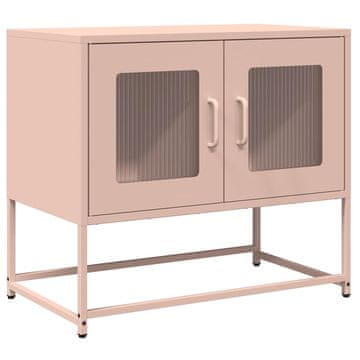 Vidaxl TV omarica roza 68x39x60,5 cm Hladno valjano jeklo