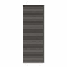 shumee vidaXL Plisirana žaluzija črna 80x200 cm Širina tkanine 79,4 cm