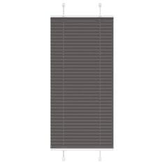 shumee vidaXL Plisirana žaluzija črna 65x150 cm Širina tkanine 64,4 cm