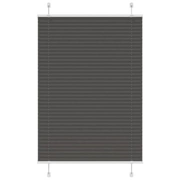 Vidaxl Plisirana žaluzija črna 90x150 cm Širina tkanine 89,4 cm