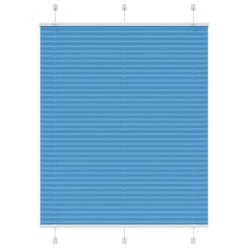 Vidaxl Plisirana žaluzija Modra 105x150 cm Širina tkanine 104,4 cm