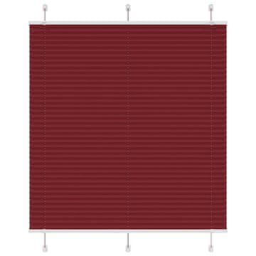 Vidaxl Plisirana žaluzija Bordeaux Red 120x100 cm Širina tkanine