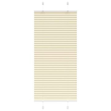 Vidaxl vidaXL Plisirana zavesa kremne barve 60x100 cm, širina blaga 59,4 cm