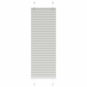 Vidaxl Plisirana žaluzija svetlo siva 45x100 cm Širina tkanine 44,4 cm