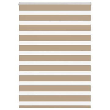 shumee vidaXL Zebra senčilo peščeno rjava 100x150 cm tkanina širina 95,9 cm