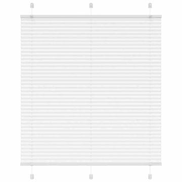 Vidaxl Plisirana žaluzija Bela 115x150 cm Širina tkanine 114,4 cm