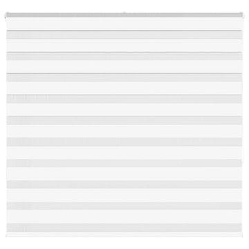 shumee vidaXL Zebra senčilo bela 160x150 cm tkanina širina 155,9cm poliester