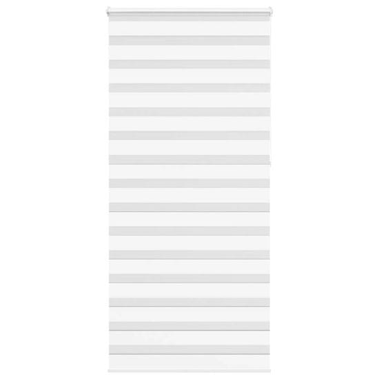 shumee vidaXL Zebra senčilo bela 110x230 cm tkanina širina 105,9cm poliester