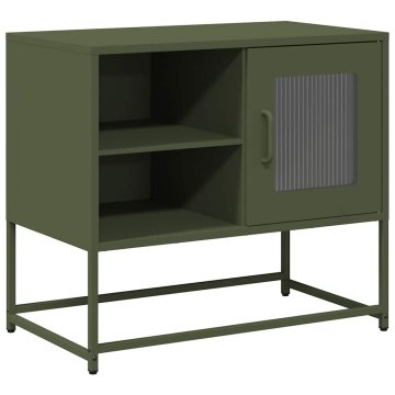 Vidaxl TV omarica olivno zelena 68x39x60,5 cm jeklo