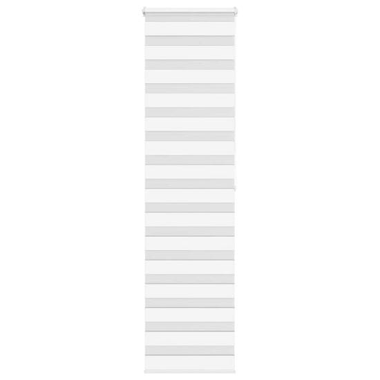 shumee vidaXL Zebra senčilo bela 60x200 cm tkanina širina 55,9cm poliester