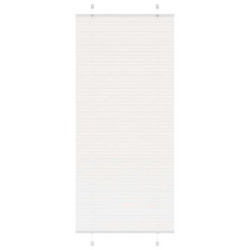 shumee vidaXL Plisirana žaluzija Bela 85x200 cm Širina tkanine 84,4 cm
