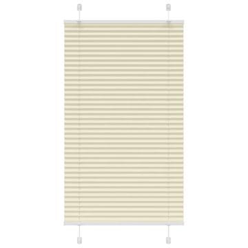 Vidaxl Plisirana žaluzija Cream 75x150 cm Širina tkanine 74,4 cm