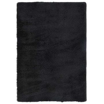 Vidaxl Visoka košata preproga NAVARRA črna 200x290 cm poliester