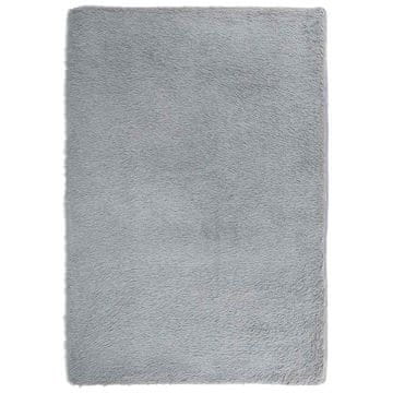Vidaxl Visoka košata preproga NAVARRA srebrno siva 200x290cm poliester