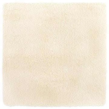 Vidaxl Visoka košata preproga NAVARRA krem 160x160 cm poliester