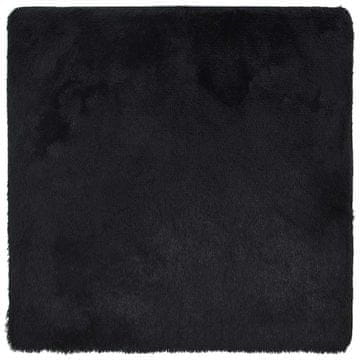 Vidaxl Visoka košata preproga NAVARRA črna 240x240 cm poliester