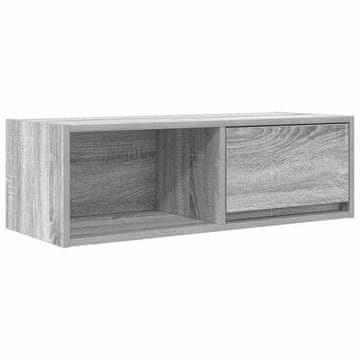 Vidaxl TV omarica siva sonoma 80x31x25,5 cm inženirski les