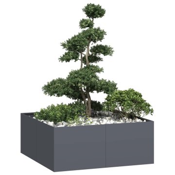 shumee vidaXL Sadilnik antracit 100x100x40 cm Jeklo