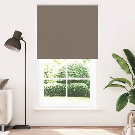 shumee vidaXL Roleta zatemnjena kava 140x230 cm Širina tkanine 136,6 cm