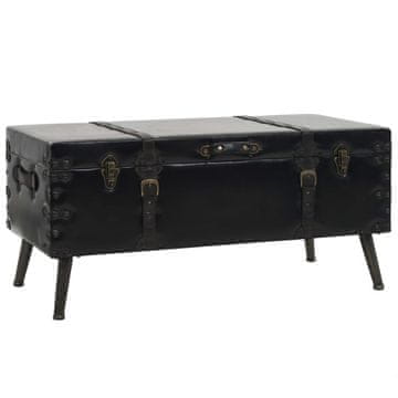 Vidaxl Klubska mizica MDF in jeklo 102x51x48 cm