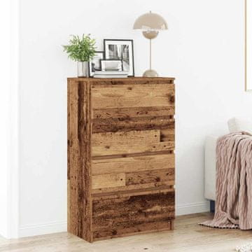 Vidaxl vidaXL Predalnik iz starega lesa 60x35x98,5 cm lepljen les