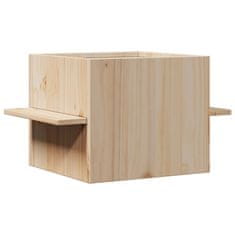 Vidaxl Mačja hiška 51x35x30 cm trdna borovina
