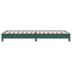 Vidaxl Box spring postelja brez vzmetnico temno zelena 80x220 cm žamet