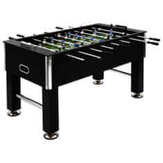 Vidaxl Miza za namizni nogomet jeklo 60 kg 140x74,5x87,5 cm črna