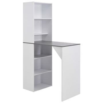 Vidaxl Barska miza z omarico 115x59x200 cm