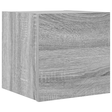 Vidaxl Stenska TV omarica siva sonoma 30,5x30x30 cm