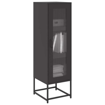 shumee vidaXL Visoka omara črna 36x39x123 cm hladno valjano jeklo