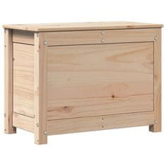 Vidaxl Škatla za shranjevanje 60x32x45,5 cm trdna borovina