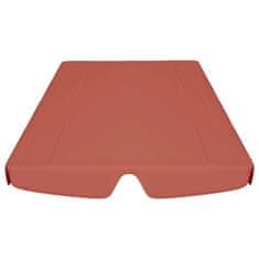 Vidaxl Streha za vrtno gugalnico terakota 150/130x105/70 cm