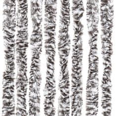 Vidaxl Zavesa proti mrčesu iz šenilje 100x220 cm rjava in bež