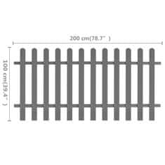 Vidaxl Ograja WPC 200x100 cm