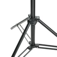 Vidaxl Podporni sistem za ozadje 500 x 300 cm črne barve