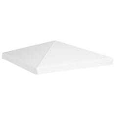 Vidaxl Streha za paviljon 270 g/m² 3x3 m bela