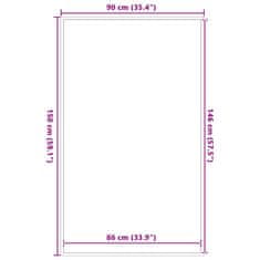 Vidaxl vidaXL Predpražnik antracit 90x150 cm