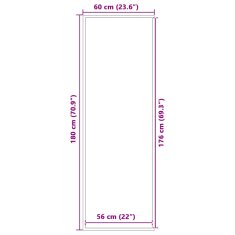 Vidaxl vidaXL Predpražnik antracit 60x180 cm