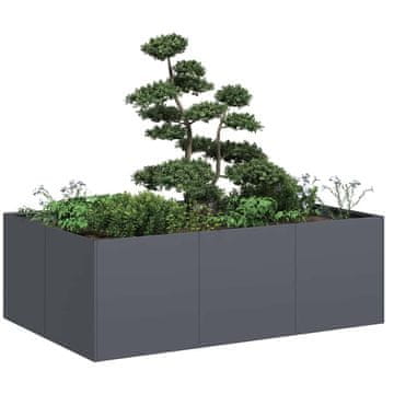 shumee vidaXL Sadilnik antracit 120x80x40 cm Jeklo
