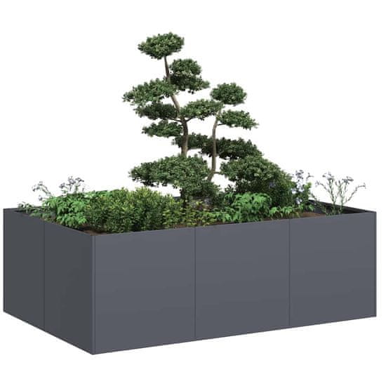 shumee vidaXL Sadilnik antracit 120x80x40 cm Jeklo