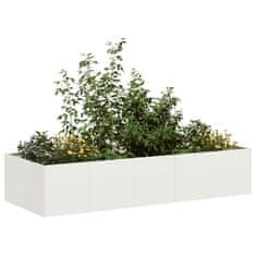 shumee vidaXL Sadilnik Bela 200x80x40 cm Jeklo