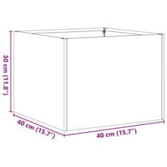 Vidaxl Sadilnik 40x40x30 cm iz nerjavečega jekla