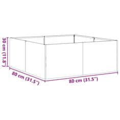 Vidaxl Sadilnik antracit 80x80x30 cm Jeklo