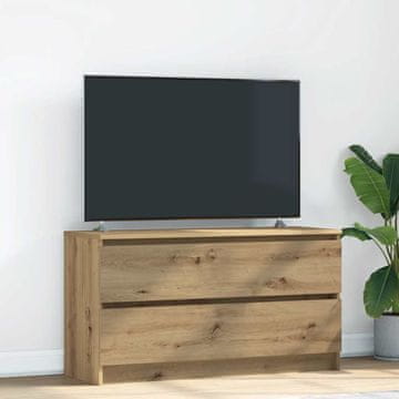 Vidaxl vidaXL TV omarica Artisan iz hrasta 100x35x54 cm lepljen les