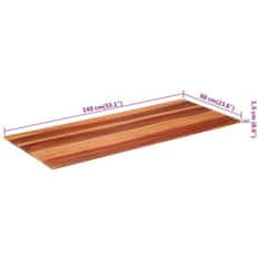 Vidaxl Mizna plošča iz trdnega akacijevega lesa 15-16 mm 60x140 cm