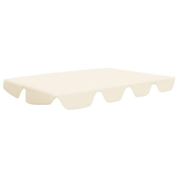 Vidaxl Streha za vrtno gugalnico krem 188/168x145/110 cm
