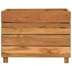 Vidaxl Visoka greda 50x40x38 cm reciklirana tikovina in jeklo