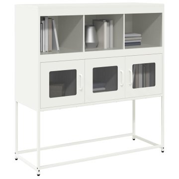 Vidaxl vidaXL Omarica bela 100,5x39x107 cm hladno valjano jeklo