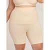 Kratke hlače z visokim pasom | SHAPEFY Bež XL/2XL